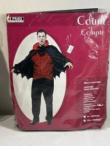 Count Dracula Shirt With Attached Vest Halloween Costume Adult Plus  XXL - Picture 1 of 6