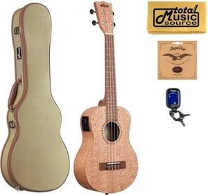Kala Burled Meranti Tenor Ukulele w/ EQ, Tweed Case Bundle, KA-20TE - Picture 1 of 5