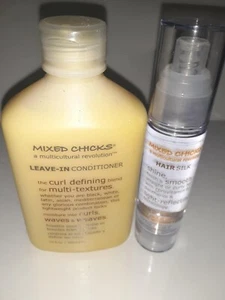 Mixed chicks Leave in Conditioner 10fl oz/300ml + Mixed Chicks Hair Silk 50ml e - Picture 1 of 2