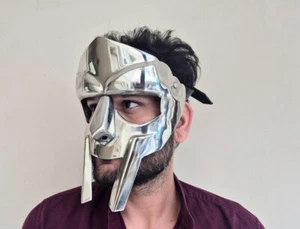 MF Doom Memorial Mask, Gladiator Mask Halloween Costume Prop Medieval costume - Picture 1 of 5