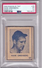 1948 R346 Blue Tint #35 Hank Greenberg PSA 1.5 Pittsburgh Pirates