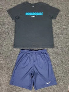 Nike Outfit Boys Large Shorts & T-Shirt School Basketball Soccer Two Piece Set - Picture 1 of 12