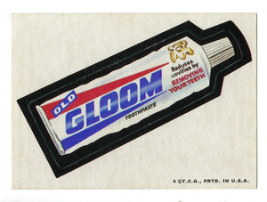 1973 Topps Wacky Packages 2nd Series 2 GLOOM TOOTHPASTE tb ex+/nm-