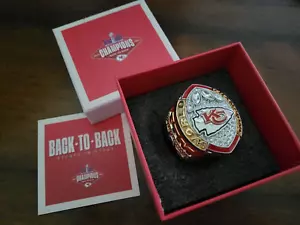 Kansas City Chiefs STH Season Ticket Paperweight Super Bowl LVIII Ring + Box - Picture 1 of 2