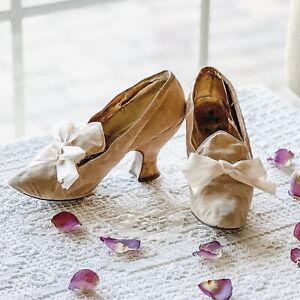 Antique Victorian Shoes Victorian Velvet Heels