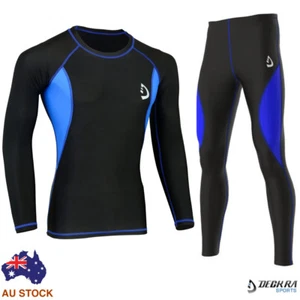Mens Compression Tights Pants / Shirt Skin Fit Baselayer Gym Yoga Active Tights - Picture 1 of 6