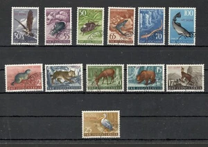 YUGOSLAVIA, ITALIA, Trieste Zona B VUJA-JUEGO USADO-FAUNA-AVES-ANIMALES SALVAJES- 1954. - Imagen 1 de 2
