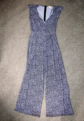 Mono floral MICHAEL Michael Kors para mujer M negro blanco Foto 1 de 4