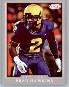 2022 SAGE Artistry Silver Border #4 Brad Hawkins Michigan Wolverines