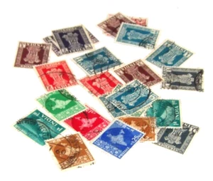 VINTAGE "INDIA" POSTAGE STAMP LOT 26-PIECE - Picture 1 of 6