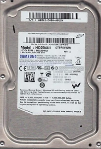 HD204UI/JP2 P/N: A6461-E46A-AD0S0 Samsung 2TB HDD Hard Drive-Tested 100% - Picture 1 of 1