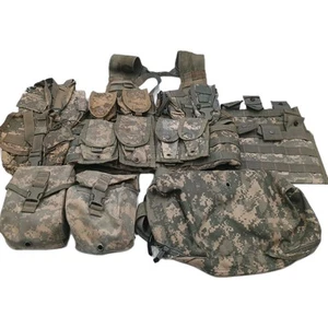 Fighting Load Carrier Vest w/ 15 Pouch  Combo Rifleman   USGI ACU MOLLE II - Picture 1 of 9