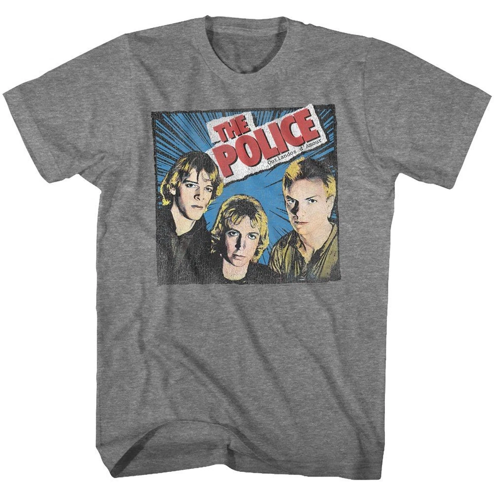 The Police - Comic-Ish - Short Sleeve - Heather - Adult - T-Shirt - Image 1 of 1