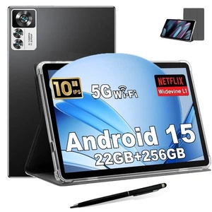 2025 WiFi6 Tablet 22GB RAM 256GB ROM Android 15 10 Zoll Tablet 8000mAh Octa-Core - Bild 1 von 9