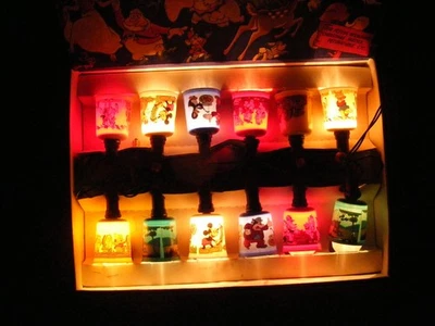 Mazda Disneylights Christmas Tree Lights Bulbs Working Vintage Disney Lights Old - Image 1 of 4