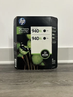Neu 2er-Pack HP 940 XL schwarz Original HP Tinte Ablaufdatum 05/2016 hohe Reichweite  - Bild 1 von 4