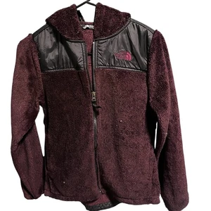 North Face Dark Purple Jacket w/ Hood for Girls Size 14/16 - Picture 1 of 5