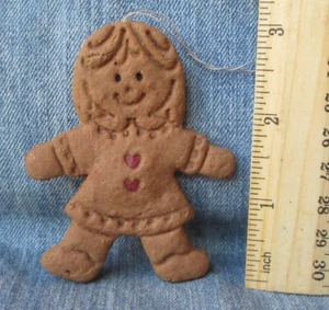 LEBKUCHEN MÄDCHEN KEKS Vintage Christbaumschmuck ORN85 - Bild 1 von 2