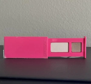 CLINIQUE All About Shadow Duo - Ivory Bisque Bronze Satin  .06oz / 1.7g New! - Picture 1 of 3