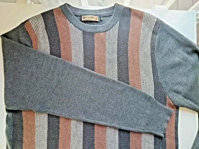 Suéter Scala Milano L Tejido Gris Arcilla-Naranja Italia Lana Acrílico Hombres Manga Larga Foto 1 de 4