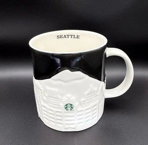 Starbucks Mug Seattle City 3D Relief Collector Series 2012 Coffee Cup 16oz - Picture 1 of 9