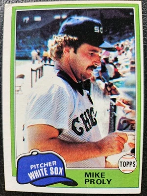 1981 Topps #83 Mike Proly Baseball card  - Image 1 of 2