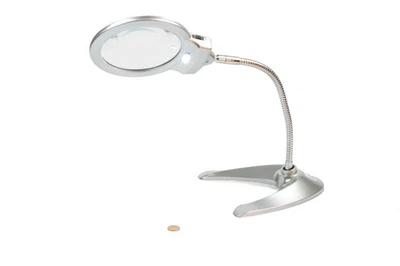 LED-Tischlupe Lupe Leuchte mit Schwanenhals ZD-127 Standfuß Lupenleuchte - Bild 1 von 4