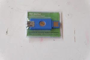 Yubikey "Clé de sécurité par Yubico" USB-A, bleu, FIDO2/U2F - Photo 1/2