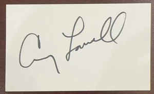 TARJETA AUTOGRAFIADA DE CAREY LOWELL SINED A MANO 3X5 - Imagen 1 de 1