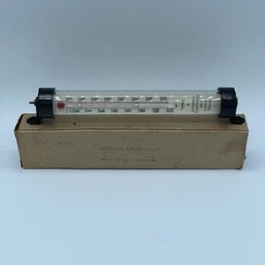 Vintage Glasröhrenthermometer Omaha Fire Insurance Co United Benefit Wandhalterung - Bild 1 von 12