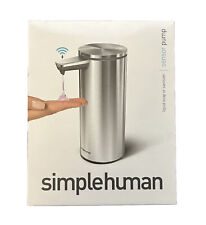 simplehuman ST1043  Rechargeable Sensor Pump 9oz Silver Brushed Stainless Steel