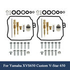 2 Sets Carburetor Carb Rebuild Repair Kit For Yamaha XVS650 Custom V-Star 650