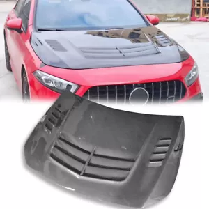 Carbon Fiber Front Hood Engine Bonnet Cover For MB A-Class W177 - Foto 1 di 5