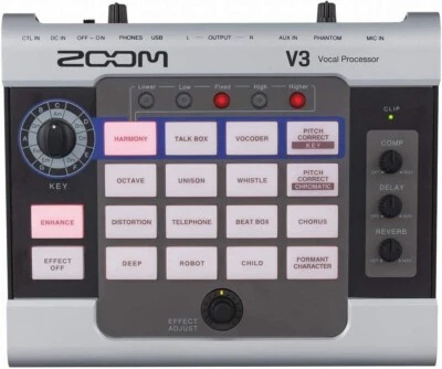ZOOM V3 Vocal Processor Voice Changer Voice Effects Multi-Effect - Image 1 of 4
