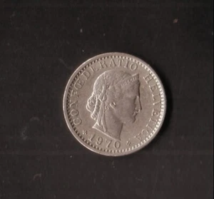 Switzerland 1970 20 Centimes Coin - Imagen 1 de 2