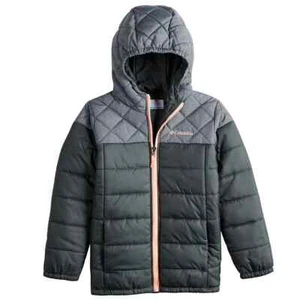 NWT Columbia Puzzle Lake Puffer Jacket Girls XXS 4/5 - Picture 1 of 8