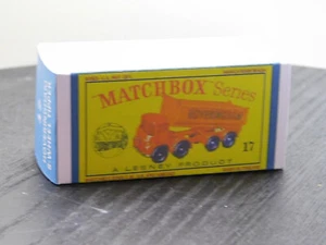 Matchbox Lesney No17  Hoveringham Tipper EMPTY Repro box     NO CAR - Picture 1 of 2