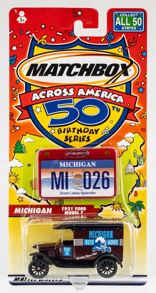 2002 Matchbox Across America 1921 Ford Model T BROWN | MICHIGAN | FSC - Image 1 of 1