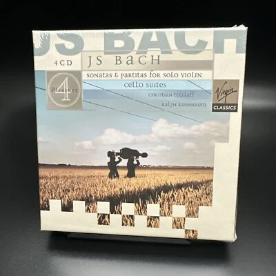 Bach Sonatas Partitas Violin Cello Suites Tetzlaff Kirshbaum, Virgin 4 CD SEALED - Image 1 of 4