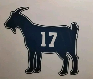 Buffalo Bills JOSH ALLEN STEFON DIGGS - Bills #17 Goat Allen Vinyl Sticker! - Picture 1 of 6