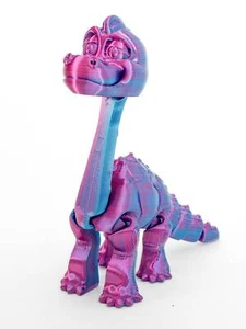 Jumbo Friendly Fidget Dinosaur Brontosaurus | Flexible Articulating Companion - Picture 1 of 280