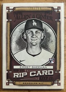 2024 TOPPS ALLEN & GINTER EMMET SHEEHAN RIP CARD UNRIPPED #138/199 MINI SP AUTO? - Picture 1 of 2