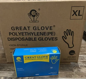 Tolle Handschuhe Polyethylen Handschuhe (PE) XL Einweg Lebensmittelqualität 10.000 Stück - Bild 1 von 17