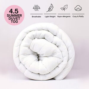 Duvet Quilt 4.5 Tog Summer Duvets Single Double King All Size Luxury Bedding Set