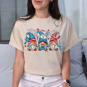 American nurse Gnomes Unisex shirt RN Christmas gift White Sand - Picture 1 of 8