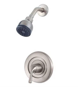 Pfister Shower Trim Kit with Shower Head Brushed Nickel R90-7MNK Fit Moen Valves - Picture 1 of 1