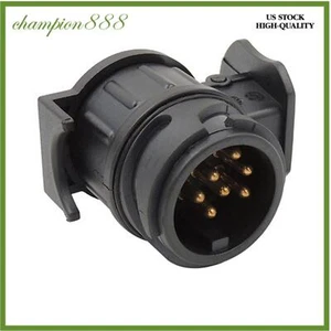 1x 3 Pin To 7 Pin Plug Adapter Car Trailer Truck Caravan Towbar Socket Converter - Picture 1 of 8