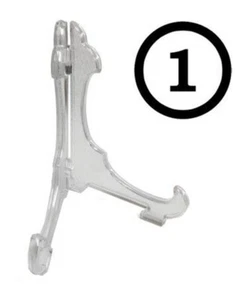 Bulk Hardware® supporti per piastre per adattarsi a piastre 6-10 pollici supporto in plastica smerigliata trasparente - Foto 1 di 7