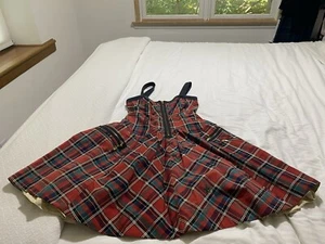 Marc Jacobs Ripley Tartan Dress Size 6; Wool Silk Blend; Has Flaws- Read Desc - Picture 1 of 7