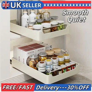Pull Out Cabinet Organizer Slide Out Spice Rack Pantry Storage Shelf for Kitchen - Picture 1 of 10
